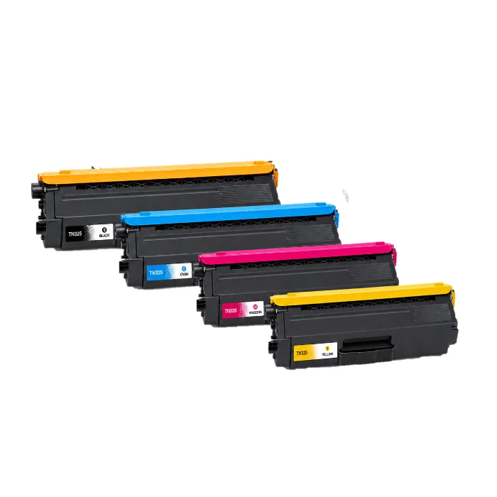 Pack 4 toners Brother TN-325 compatibles noir, cyan, magenta, jaune — HL-4150CDN, MFC-9460CDN