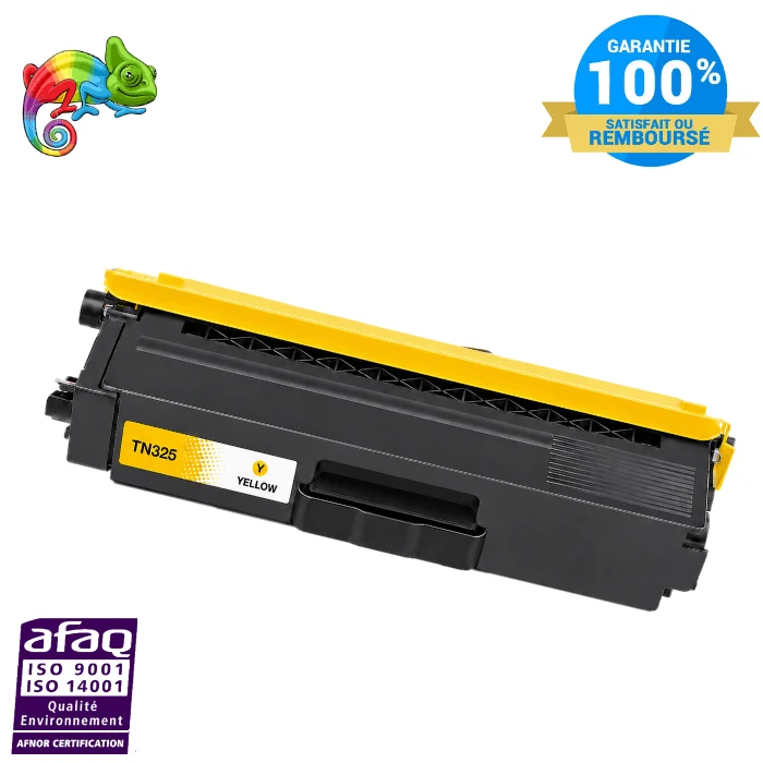 Toner Brother TN-325 jaune compatible — HL-4150CDN, MFC-9460CDN, DCP-9055CDN