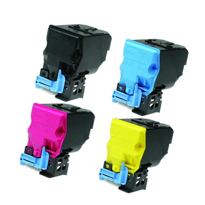 Pack 4 toners Epson C3900 compatibles noir, cyan, magenta, jaune — C3900 DN, CX 37 DN