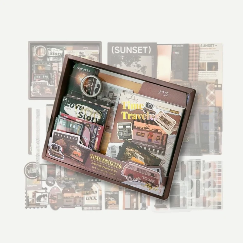 Coffret Scrapbooking Adulte Roadtrip Vintage