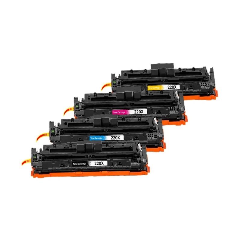 Pack 4 toners HP 220X compatibles noir, cyan, magenta, jaune — CLJ Pro 4202dn, MFP 4302dw