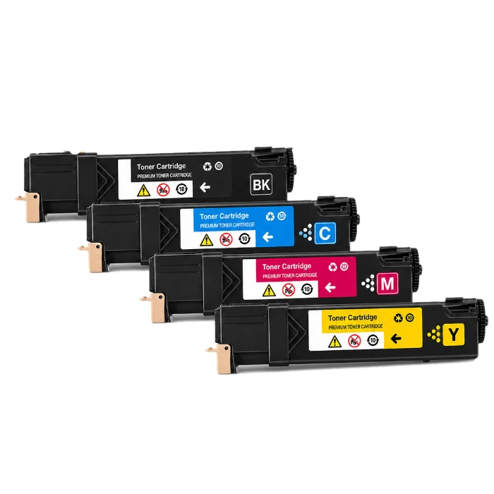 Pack 4 toners Dell 2150 compatibles noir, cyan, magenta, jaune — Dell 2150cn, Dell 2155cdn